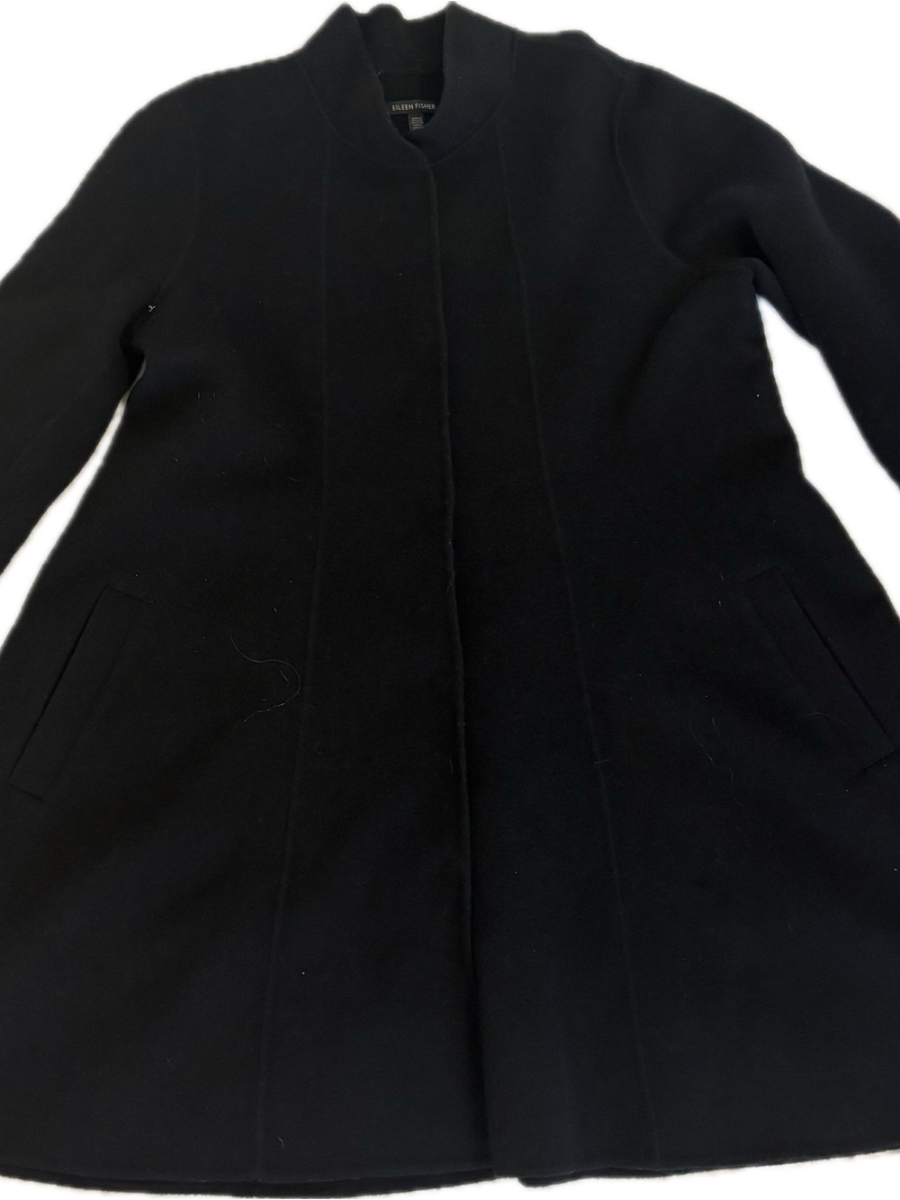 Eileen Fisher Women's Wool-Blend Pea Coat
